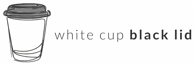 White Cup Black Lid